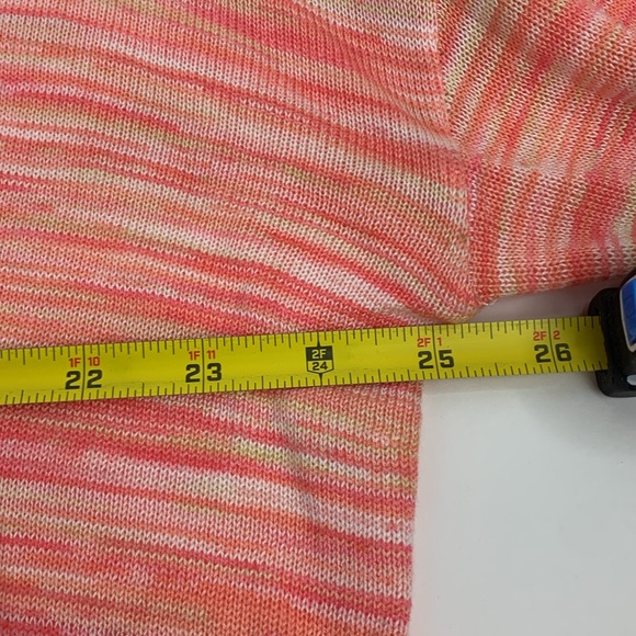 Torrid pink coral spacedye boyfriend cardigan Size 1X Heather button up New NWT - Picture 11 of 15